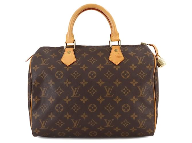 Louis Vuitton Speedy 30 Castaño Lienzo  ref.1412710