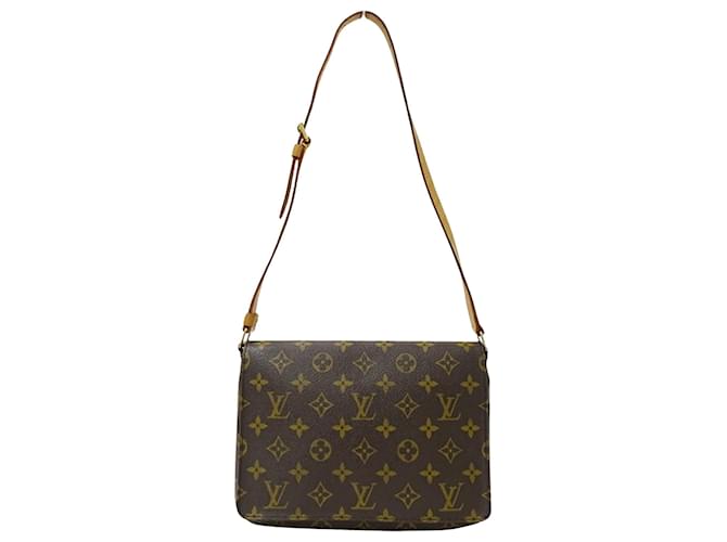 Louis Vuitton Musette Tango Marrom Lona  ref.1412717