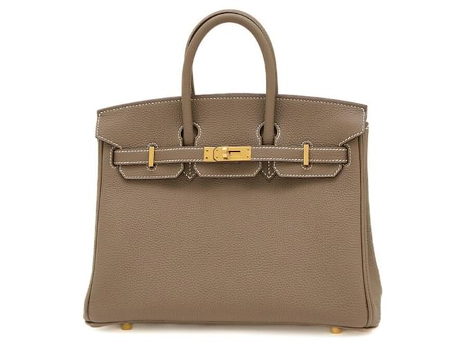 Hermès HERMES BIRKIN 25 Grey Leather  ref.1412737