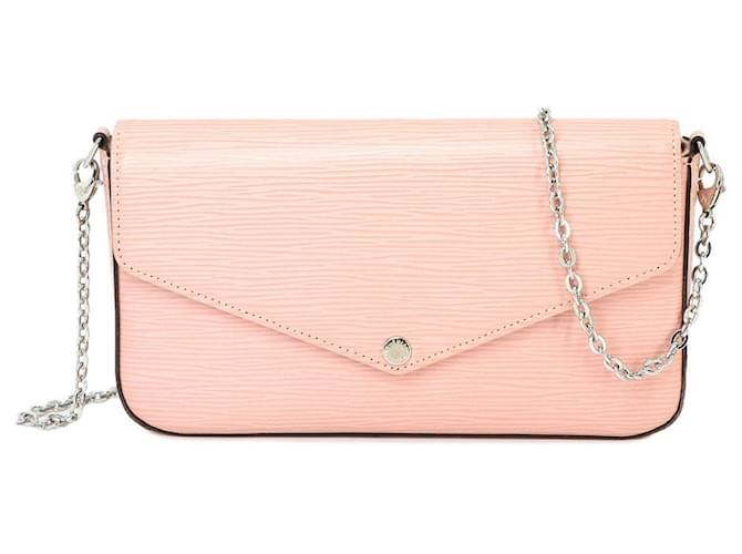 Louis Vuitton Felicie Pink Leather  ref.1412749