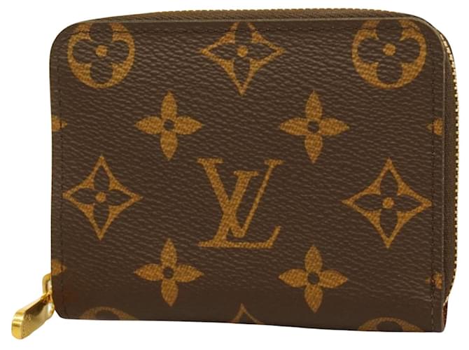 Louis Vuitton Porte monnaie Zippy Castaño Lienzo  ref.1412771