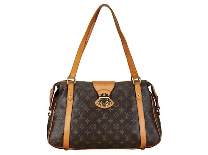 Louis Vuitton Stresa Castaño Lienzo  ref.1412794