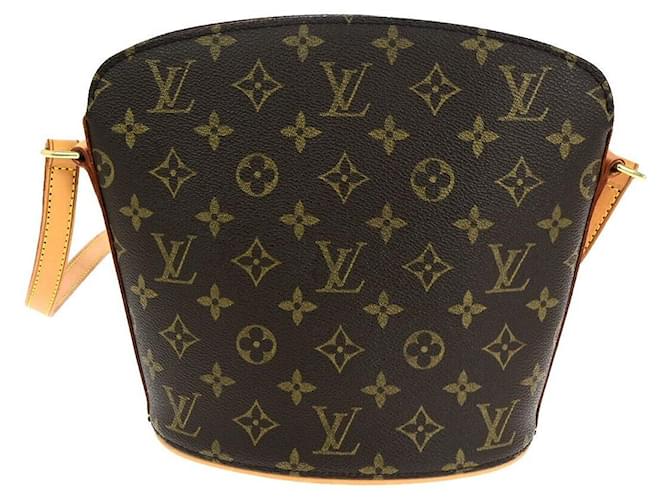 Louis Vuitton Drouot Castaño Lienzo  ref.1412795