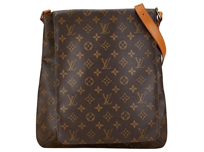 Louis Vuitton Musette Marrom Lona  ref.1412808