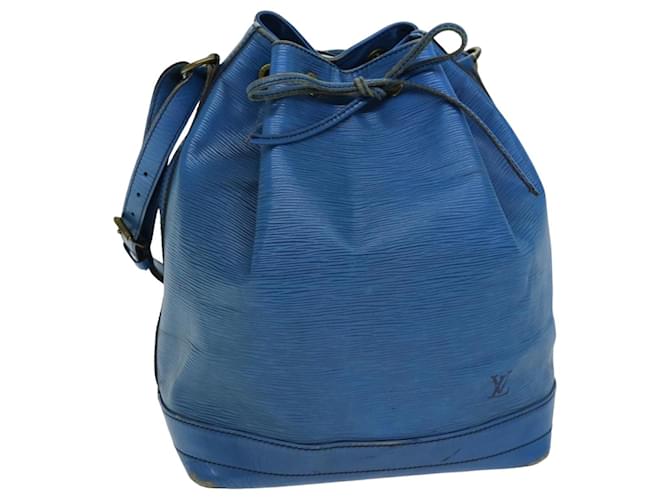 Bolsa de ombro LOUIS VUITTON Epi Noe Toledo Azul M44005 Autenticação de LV 75944 Couro  ref.1412911