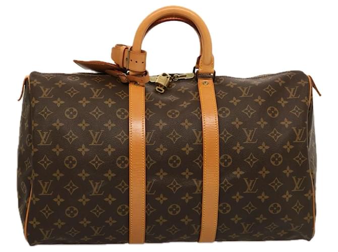 Louis Vuitton Monograma Keepall 45 Boston Bag M41428 Autenticação de LV 75557 Lona  ref.1412919