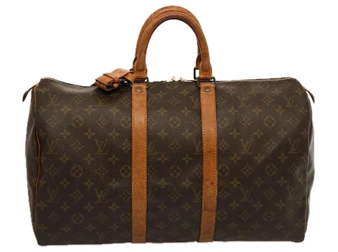 Louis Vuitton Monogram Keepall 45 Boston Bag M41428 LV Auth 75558 Cloth  ref.1412927