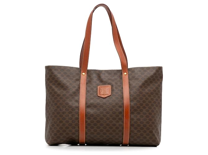 Céline Brown Celine Macadam Tote Leather  ref.1413026