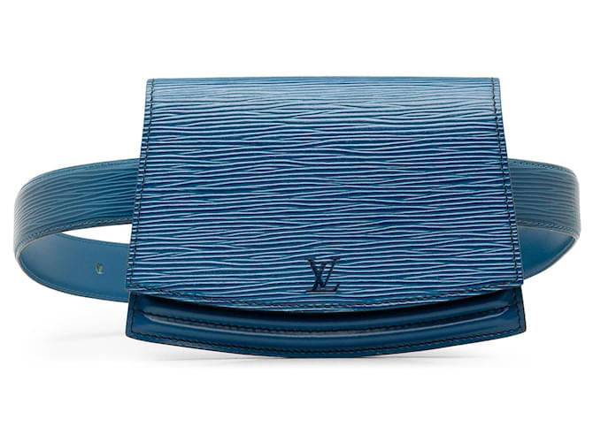 Blue Louis Vuitton Epi Tilsitt Belt Bag Leather  ref.1413047