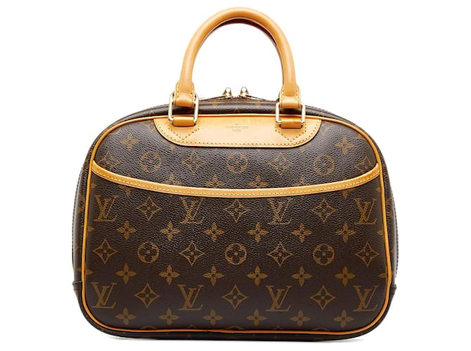 Bolsa Louis Vuitton Monograma Trouville Marrom Couro  ref.1413148