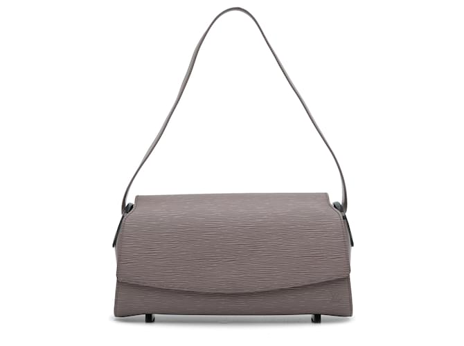 Bolso de hombro gris Louis Vuitton Epi Nocturne PM Cuero  ref.1413165