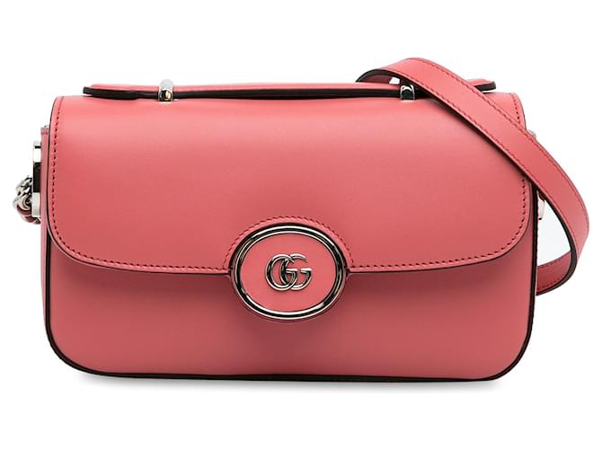 Mini bolsa Gucci Petite GG rosa Couro  ref.1413179