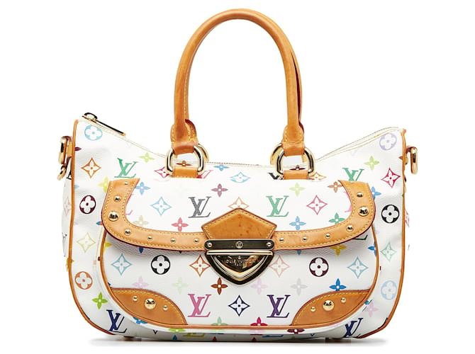 Bolsa Louis Vuitton Monograma Multicolore Rita Branca Branco Lona  ref.1413203