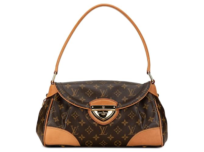 Bolsa de ombro Louis Vuitton Monograma Beverly MM marrom Couro  ref.1413224