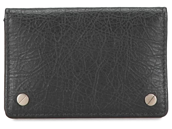 Porte-cartes noir Balenciaga Arena Cuir  ref.1413274