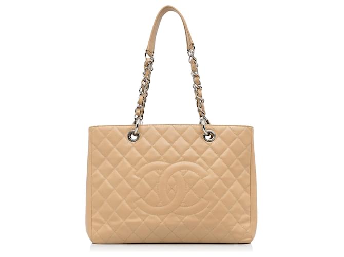 Borsa shopping Chanel Caviar Grand marrone Pelle  ref.1413307