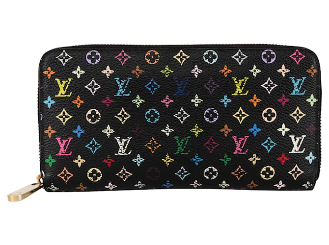 Portefeuille Zippy multicolore Murakami de Louis Vuitton Noir  ref.1413372