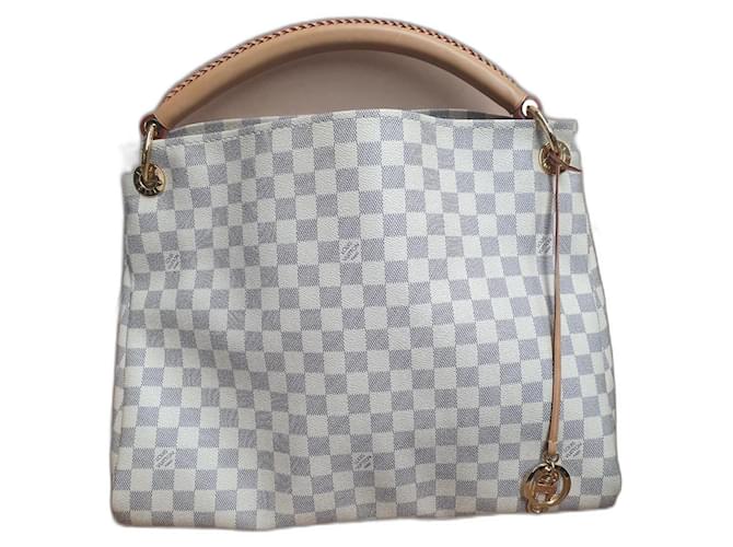 Louis Vuitton Artsy MM Azzurro Bianco Plastica  ref.1413374