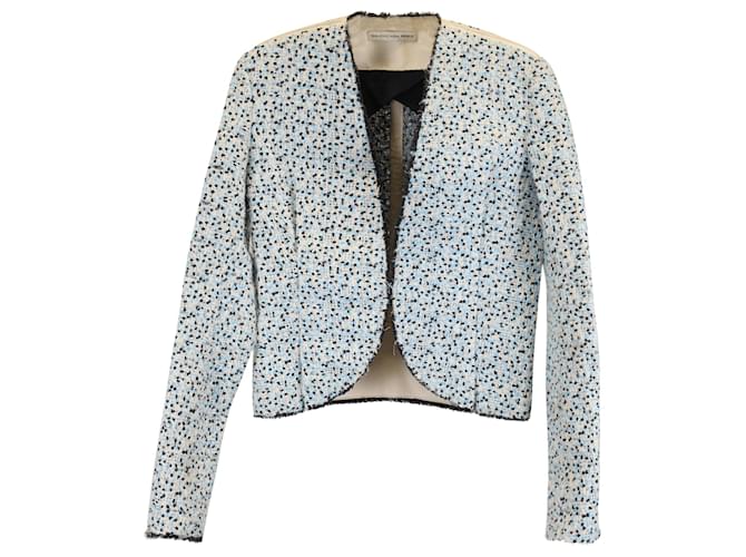 Balenciaga Tweed Blazer in Light Blue Tweed Wool  ref.1413516