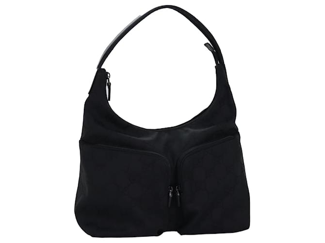 Gucci Sac à bandoulière en toile GG noir 001 3380 Ep d'authentification4182  ref.1413579