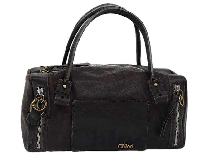 Chloé Bolsa de ombro Chloe couro marrom Auth bs14493  ref.1413588