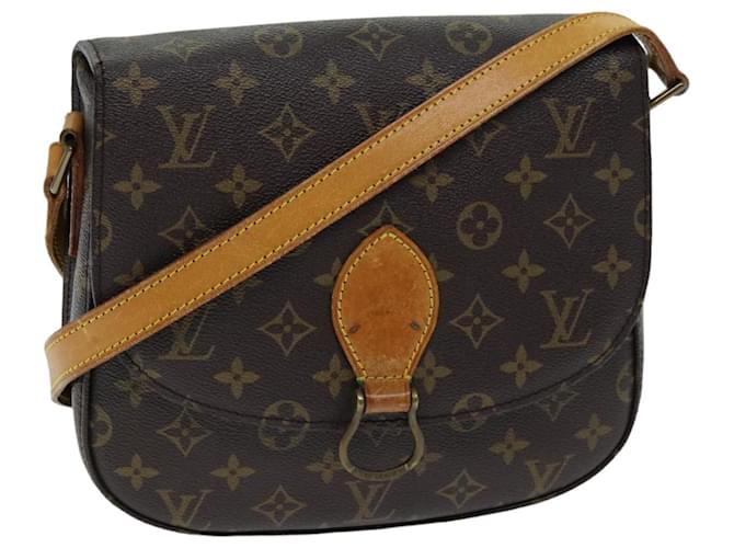 LOUIS VUITTON Monogram Saint Cloud GM bolsa de ombro M51242 Autenticação de LV 76048 Monograma Lona  ref.1413598