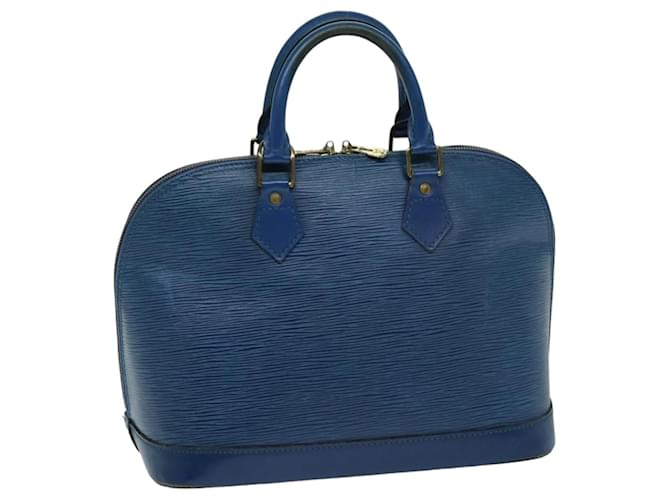 LOUIS VUITTON Epi Alma Sac à Main Toledo Bleu M52145 Auth LV 74269 Cuir  ref.1413618