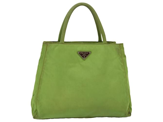 PRADA Hand Bag Nylon Green Auth 76574  ref.1413667