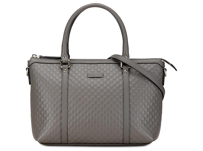 Gray Gucci Small Microguccissima Joy Satchel Leather  ref.1413744