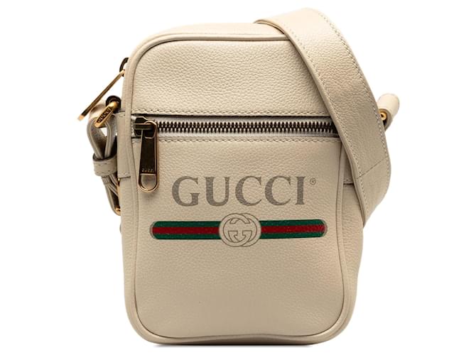 Beige Gucci Gucci Logo Crossbody Leather  ref.1413748