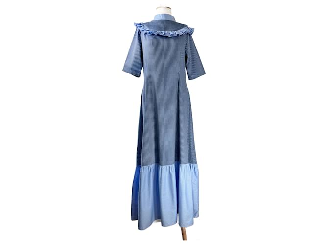Autre Marque Dresses Blue Cotton  ref.1413781