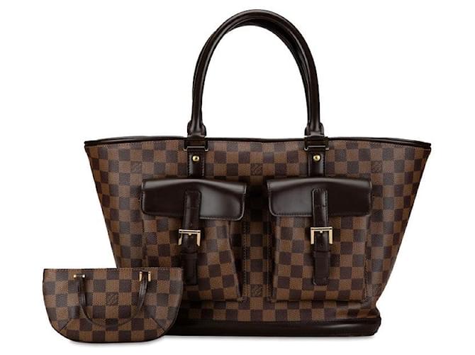 Louis Vuitton Damier Monosque GM Einkaufstasche N51120 PVC-Leder in sehr gutem Zustand Braun Kunststoff  ref.1413801