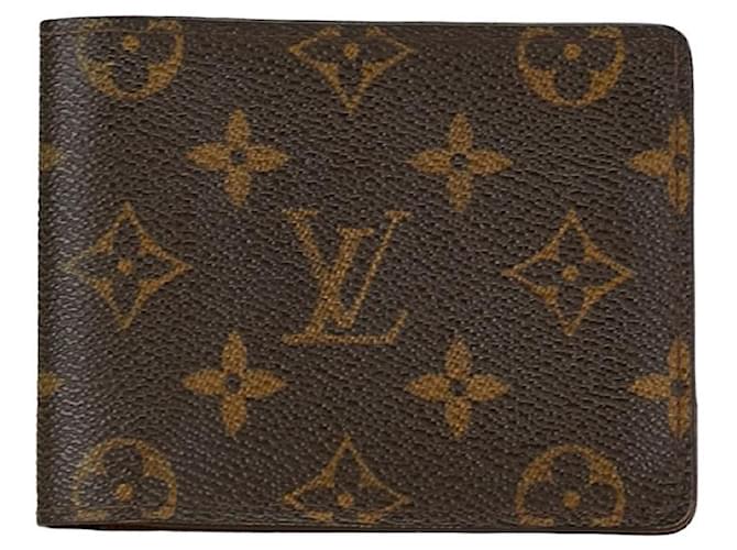 Louis Vuitton Portefeuille Multiple Toile Portefeuille Court M60895 en bon état  ref.1413805