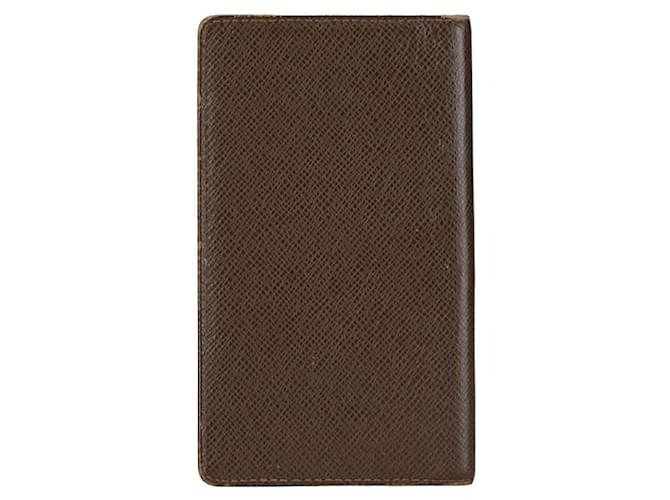 Louis Vuitton Couro Agenda Posh Notebook Capa R20415 em muito bom estado Marrom  ref.1413813