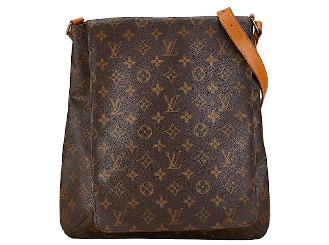 Sac à épaule Louis Vuitton Monogram Musette M51256 en cuir PVC marron en très bon état Plastique  ref.1413825