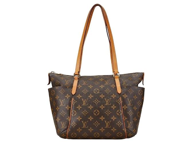 Borsa a mano Louis Vuitton Monogram Totally PM M56688 in pelle PVC marrone in buone condizioni Plastica  ref.1413826