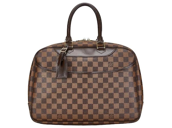 Louis Vuitton Bolsa De Lona Deauville N47272 Em uma boa condição  ref.1413836