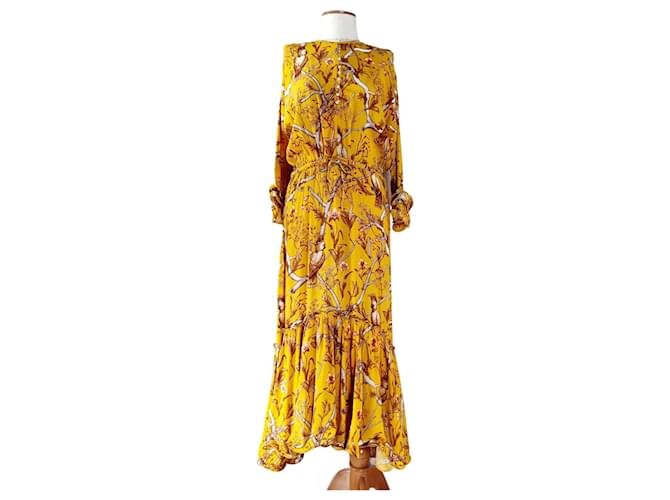Autre Marque Dresses Multiple colors Yellow Viscose  ref.1413875