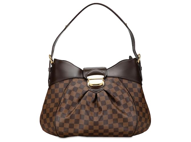 Louis Vuitton Brown Damier Ebene Sistina MM Marrom Lona  ref.1413881