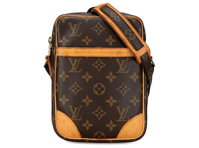 Louis Vuitton Brown Monogram Danube Cuir Toile Marron  ref.1413882