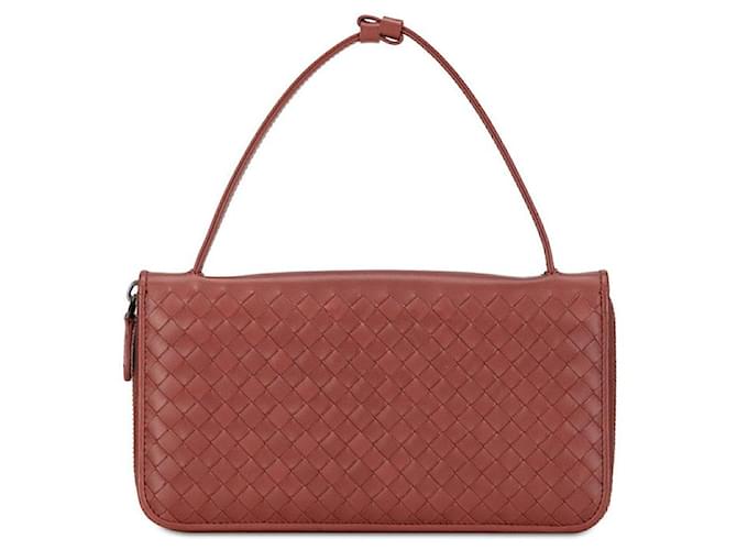 Bottega Veneta Cartera larga de piel Intrecciato con correa Cartera larga de piel en buen estado Cuero  ref.1414111