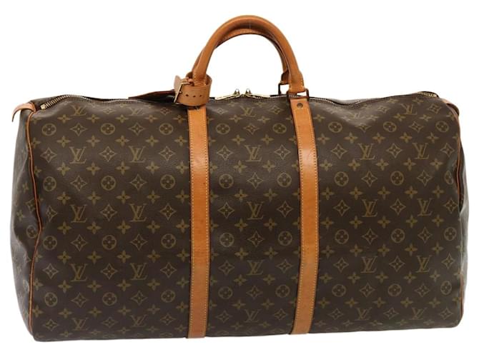 Monograma de Louis Vuitton Keepall 60 Bolsa Boston M41422 LV Auth 76472 Lienzo  ref.1414156