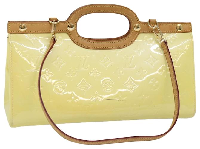 Bolsa de mão LOUIS VUITTON Monogram Vernis Roxbury Drive Perle M91374 Autenticação de LV 75364 Couro envernizado  ref.1414186