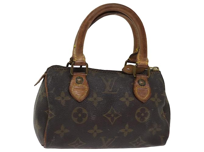 Bolsa de mão LOUIS VUITTON Monogram Mini Speedy M41534 Autenticação de LV 75706 Monograma Lona  ref.1414199