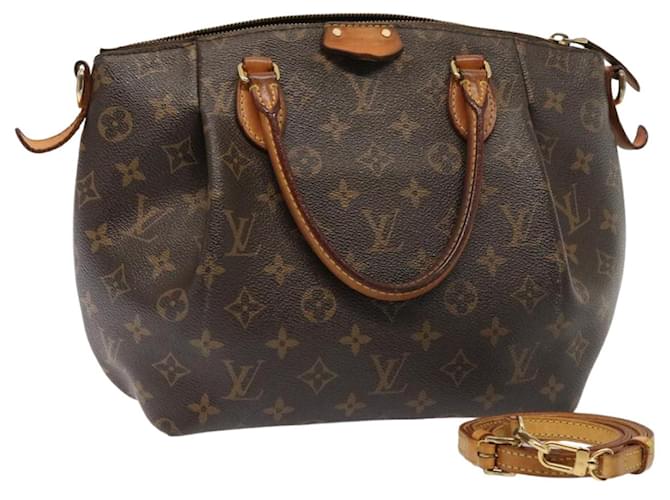 Bolsa de mão LOUIS VUITTON Monograma Turen PM 2maneira M48813 Autenticação de LV 75208 Lona  ref.1414216