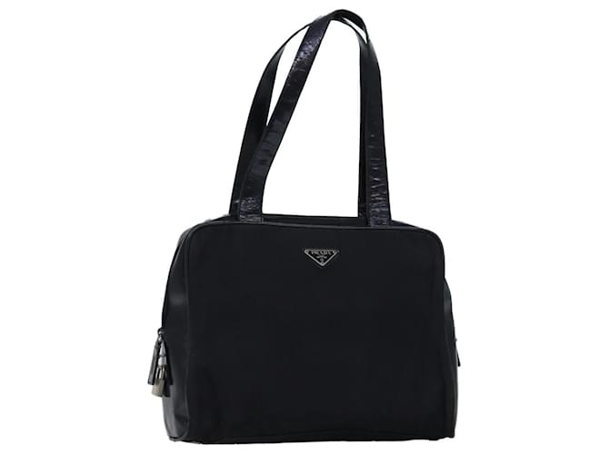 PRADA Shoulder Bag Nylon Black Auth 76453  ref.1414219