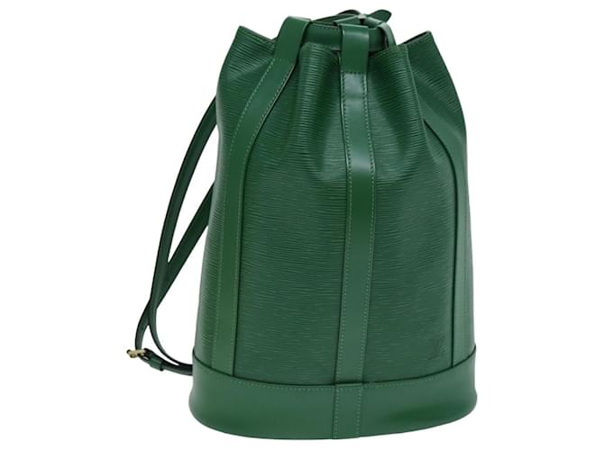 LOUIS VUITTON Epi Randonnee PM Shoulder Bag Green M52354 LV Auth 75275 Leather  ref.1414224