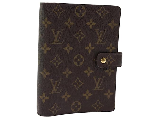 LOUIS VUITTON Monogram Agenda MM Day Planner Cover R20105 Auth LV 76200 Toile Monogramme  ref.1414231