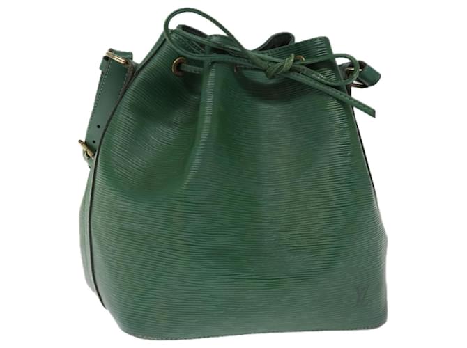 LOUIS VUITTON Epi Petit Noe Shoulder Bag Green M44104 LV Auth 75947 Leather  ref.1414252