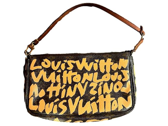 Louis Vuitton Pochette de graffiti Monogram de Stephen Sprouse Multicolor Paño  ref.1414302